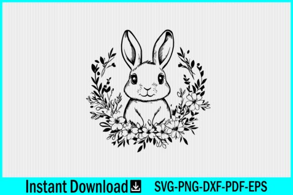 Bunny with Flower SVG: A Versatile Graphic for Crafts