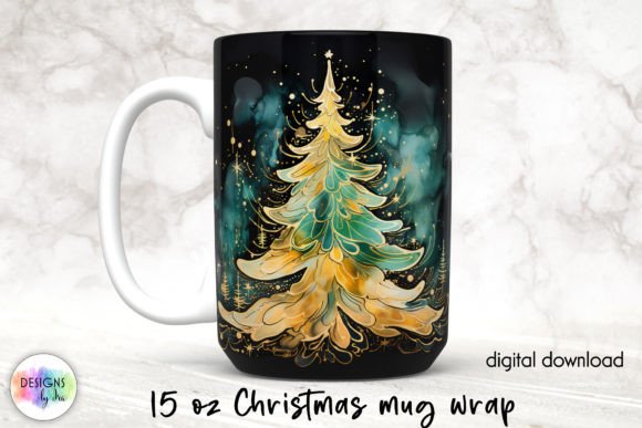 Christmas Holiday Mug Wrap, Alcohol Ink Review
