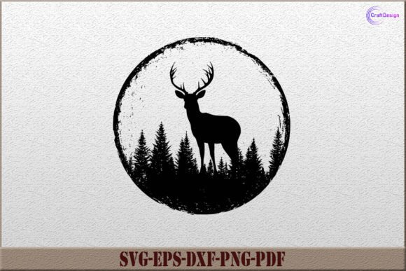 Deer in Forest SVG: A Versatile Embroidery Design