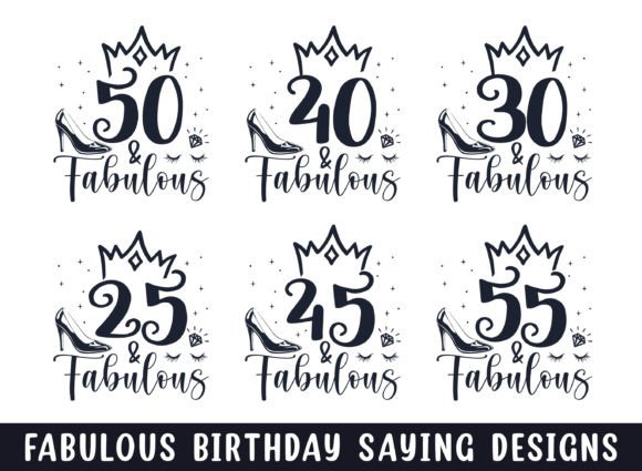 Fabulous Year Birthday Sayings SVG for Creative Graphics