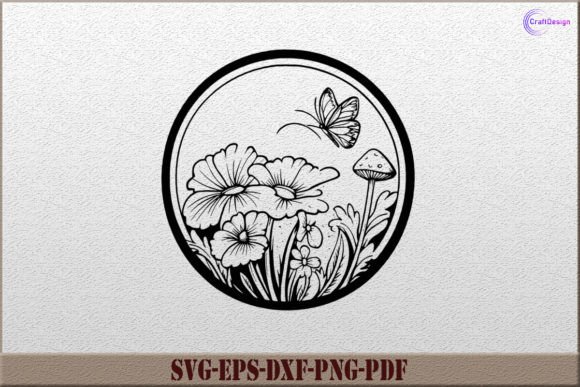 Flower with Mushroom SVG: A Versatile Graphics Asset for Crafts