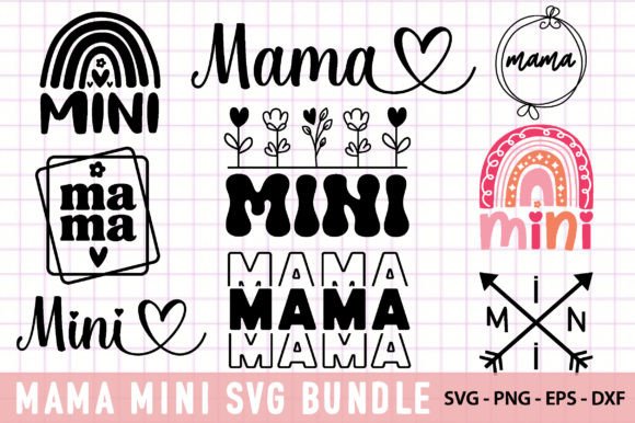 Mama Mini SVG Bundle: A Versatile Design for Embroidery