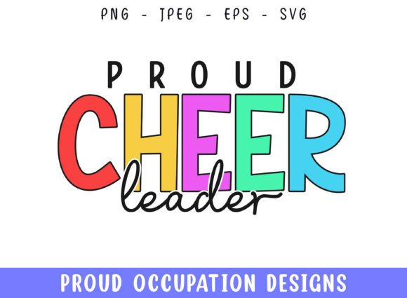 Proud Cheer Leader Profession Design SVG for Graphics and Crafts