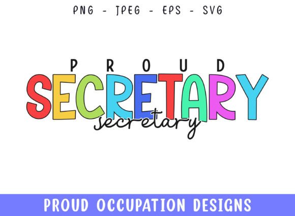 Proud Secretary Profession Design SVG Review