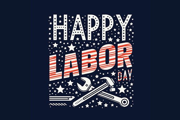 Retro, Happy Labor Day SVG for Graphics and Crafts