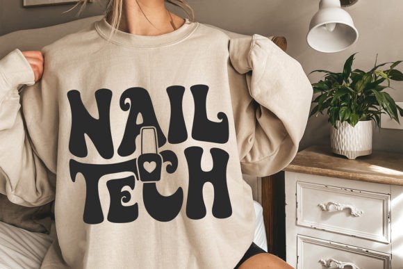 Retro Nail Tech SVG: A Versatile Design for Crafters