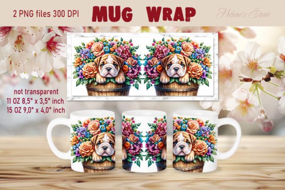 Review: Dog Bulldog Mug Wrap for Crafters and Graphics
