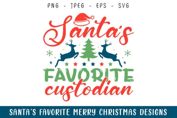 Review: Santa's Favorite Custodian Christmas SVG for Graphics & Crafts