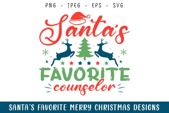 Santa's Favorite Counselor Christmas SVG: A Graphics Gem for Crafts