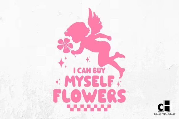 Single Valentines Day Cupid SVG PNG for Crafts and Graphics