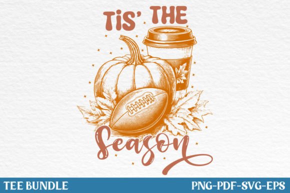 Tis the Season SVG, Fall Autumn PNG for Creative Crafts